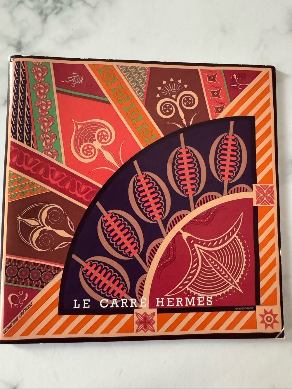 Hermes Le Care catalogue of scarves 2012 Coco Rocha modeling